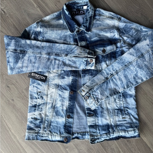 Blue Tie-Dye Denim Jacket - Picture 2 of 2